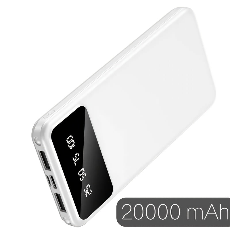 Power Bank 20000mAh HXEternal con Display LED Digitale - Caricabatterie Portatile Dual USB Type-C per iOS e Android