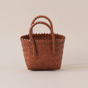 PP Hand Woven Rattan Style Gift Bag