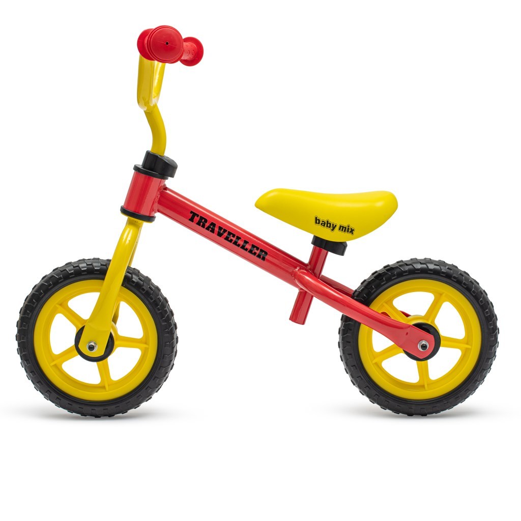 Baby Mix Traveller Balance Bike for Kids 3+ Years - Steel Frame Training Bike