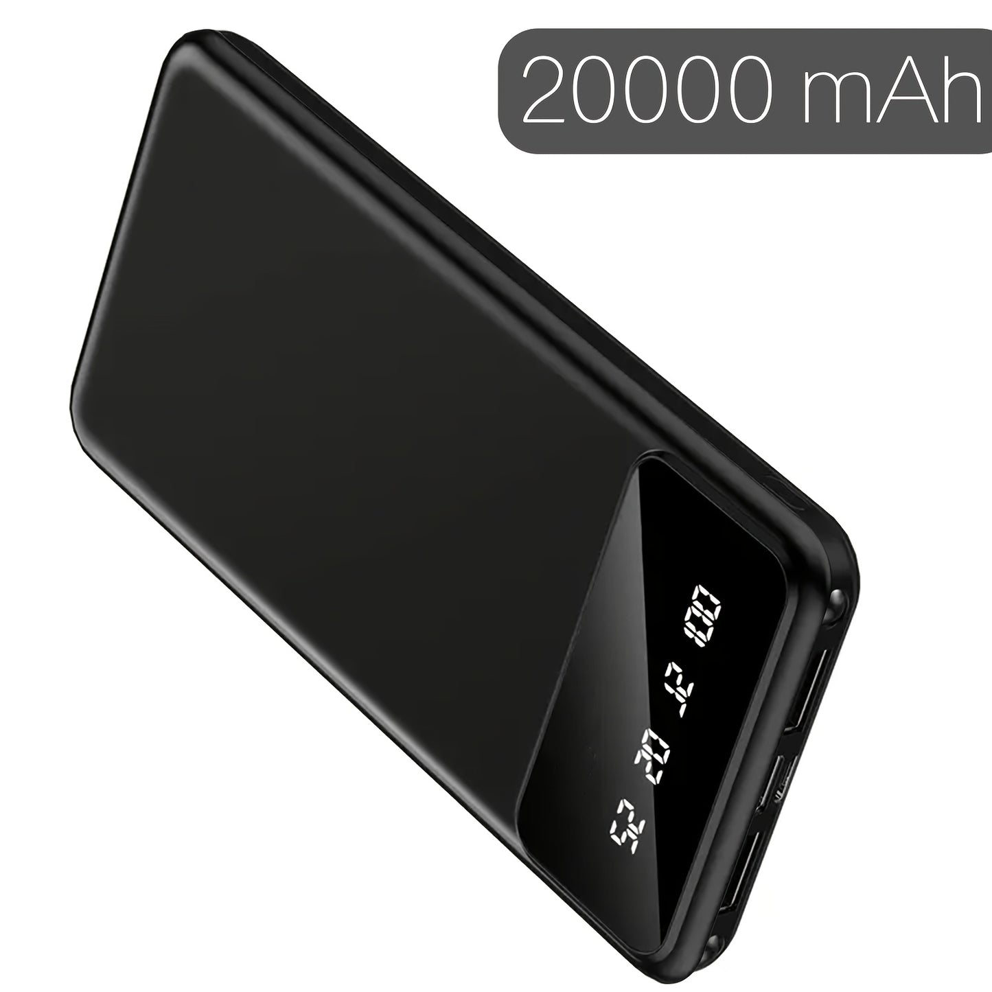 Power Bank 20000mAh HXEternal con Display LED Digitale - Caricabatterie Portatile Dual USB Type-C per iOS e Android