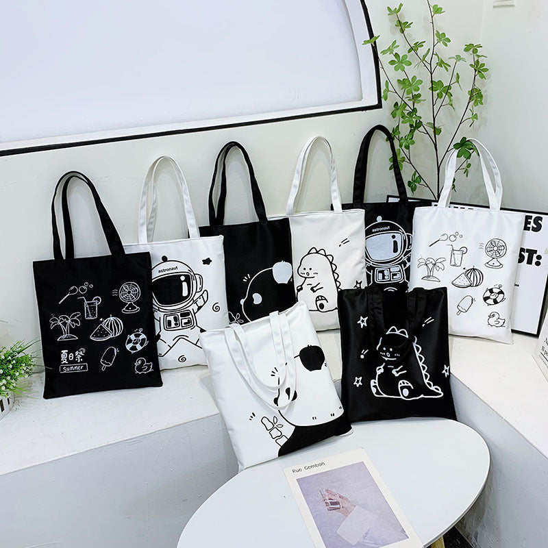 Student Commuter Shoulder Casual Tote Bag For Class