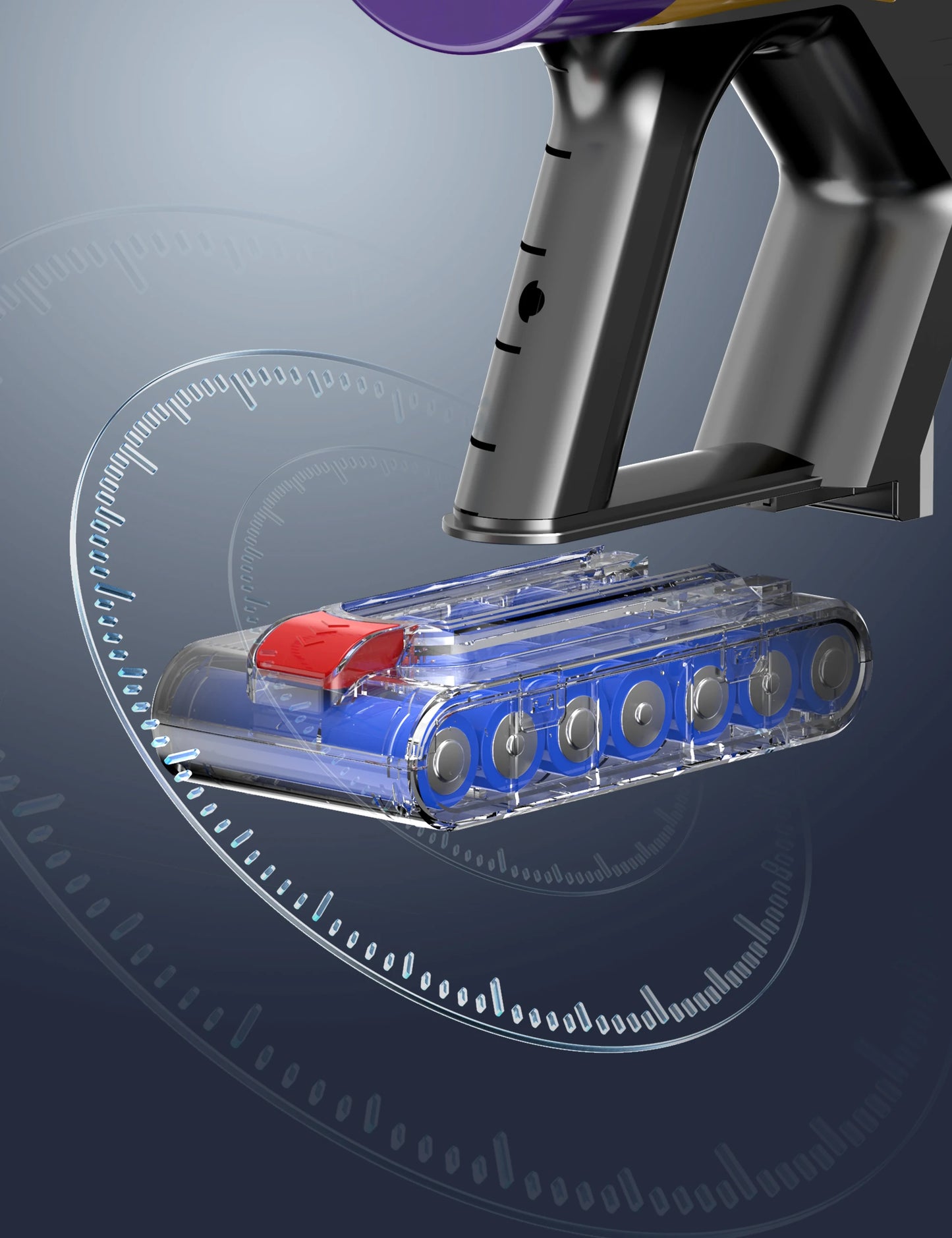 550W 45kPA Cordless Handheld Vacuum Cleaner Touch Screen Smart Dust Sensor Auto Speed Control for Pet Hair Home Carpet Clean