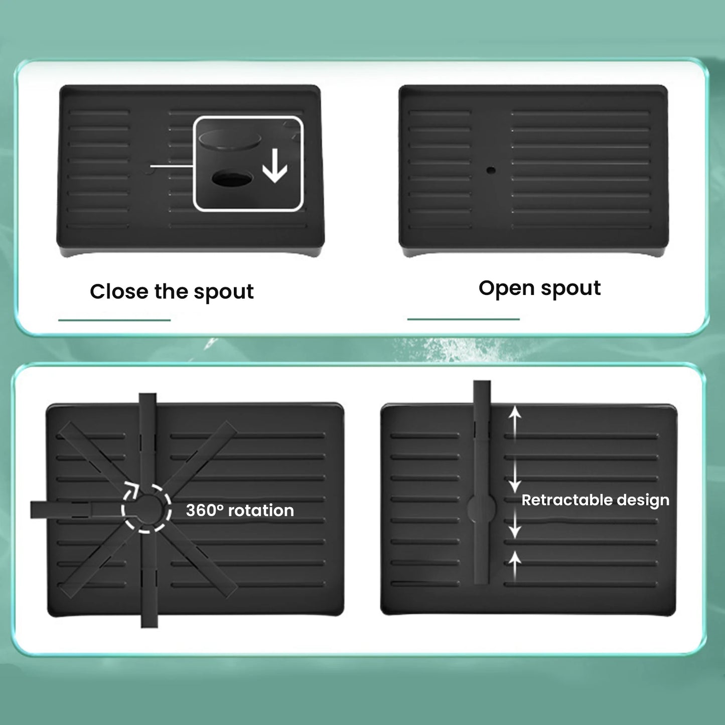 Stendino per piatti da cucina a 2 livelli, scolapiatti, scolapiatti, con cestello di scarico, organizer per stoviglie da appoggio