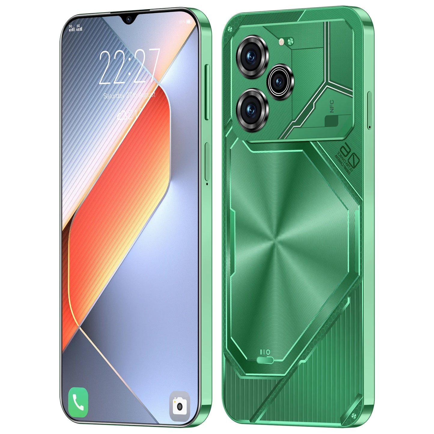 Global Pova 6 Pro Smartphone Schermo 7.3HD 22G + 2T Android14 10core 8000Mah Cellulare Dual Sim Face Sbloccato 5GMobile Phone NFC