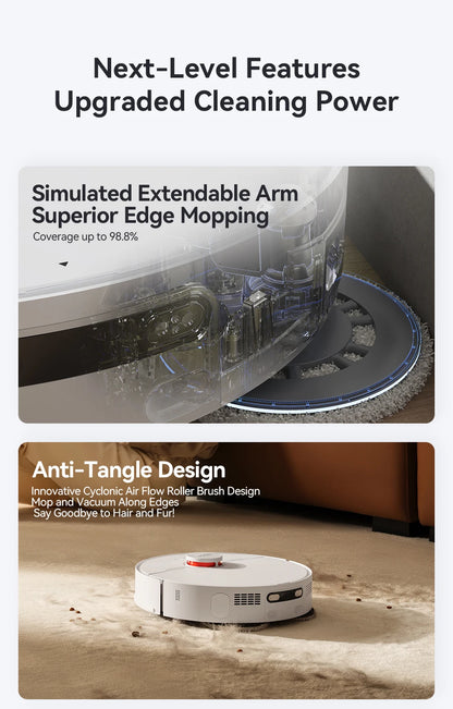 JONR P20 Pro Robot Vacuum Cleaner - 8000Pa Mop and Vacuum with Self-Cleaning Station