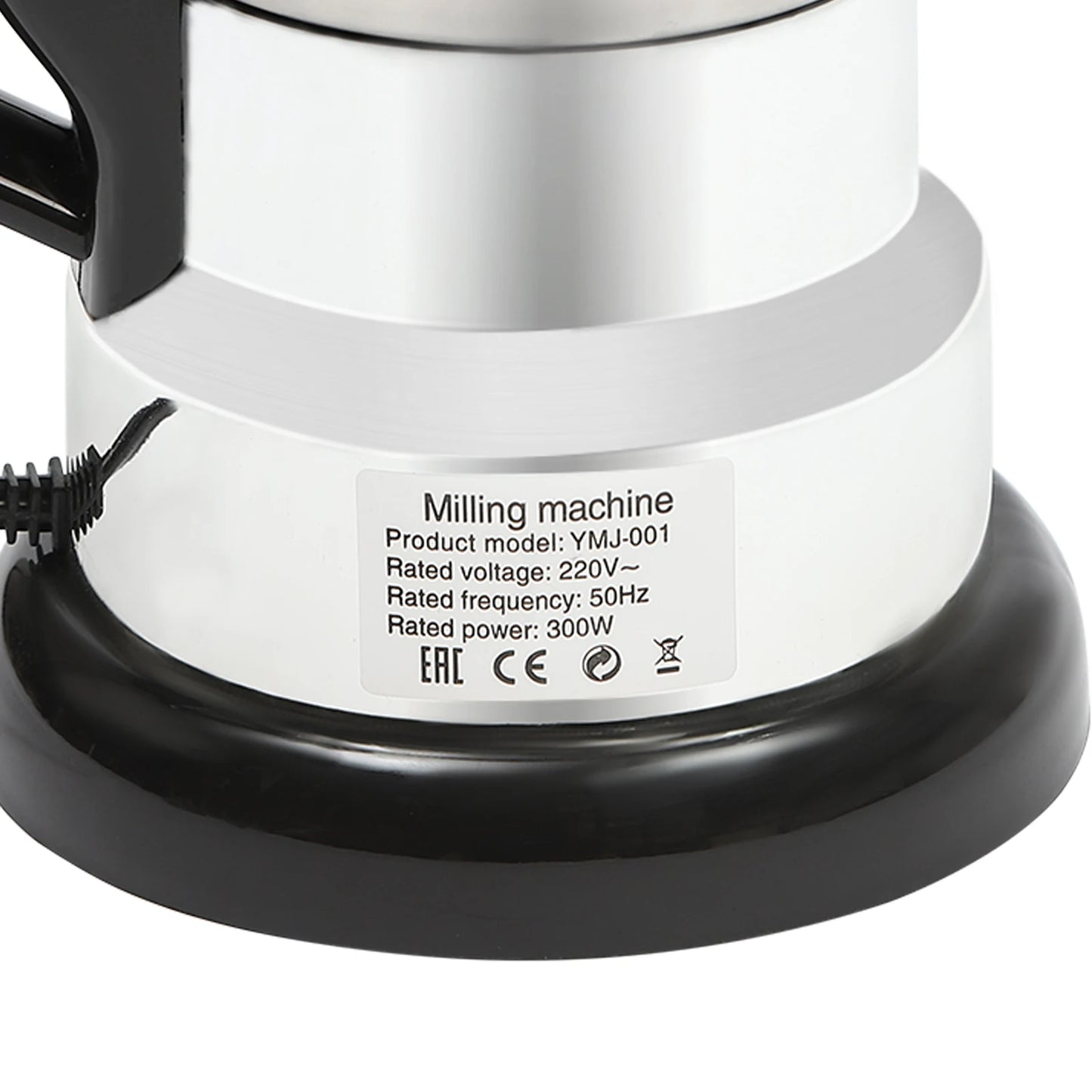 Macinacaffè Elettrico 300W, Macina Cereali e Spezie da 500ml con Cucchiaio e Spazzola, Base Antiscivolo per Casa e Snack Bar