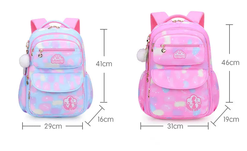 Zaino Scuola Ragazze Impermeabile - Cartella Mochila con Stampa Moda per Adolescenti