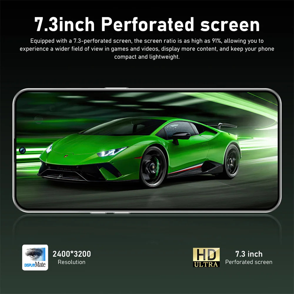Cover Silicone Antiurto per Smartphone 5G – Display 7.3" HD, Protezione Totale