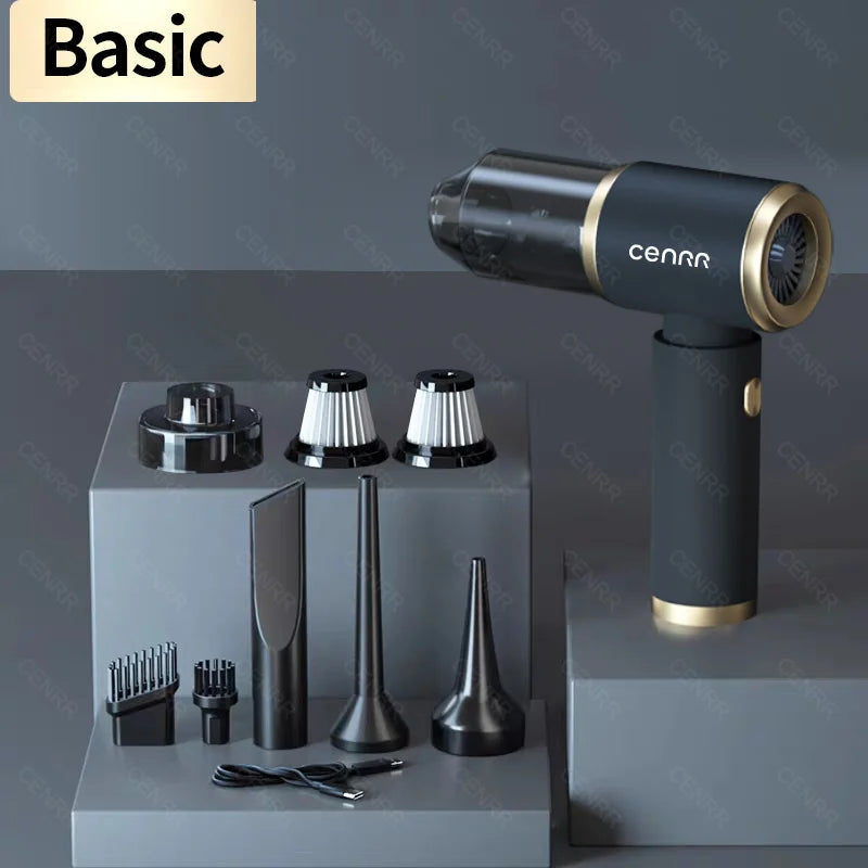 Mini Aspirapolvere per Auto Senza Fili 210000PA – Aspiratore Portatile Potente con Filtro HEPA