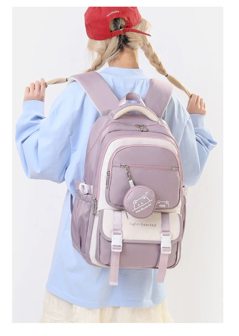 Zaino Impermeabile Scuola Ragazze - Borsa Viaggio Bambini Adolescenti