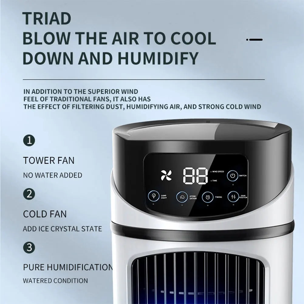 3 in 1 Quiet Cooling Desk Fan 6 Speeds Options Personal Quiet Table Fan Circulation Wind Air Cooler for Bedroom Office