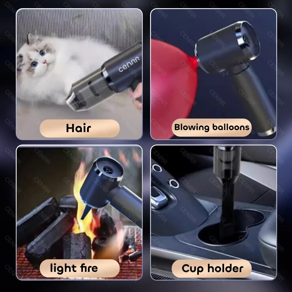 Mini Aspirapolvere per Auto Senza Fili 210000PA – Aspiratore Portatile Potente con Filtro HEPA