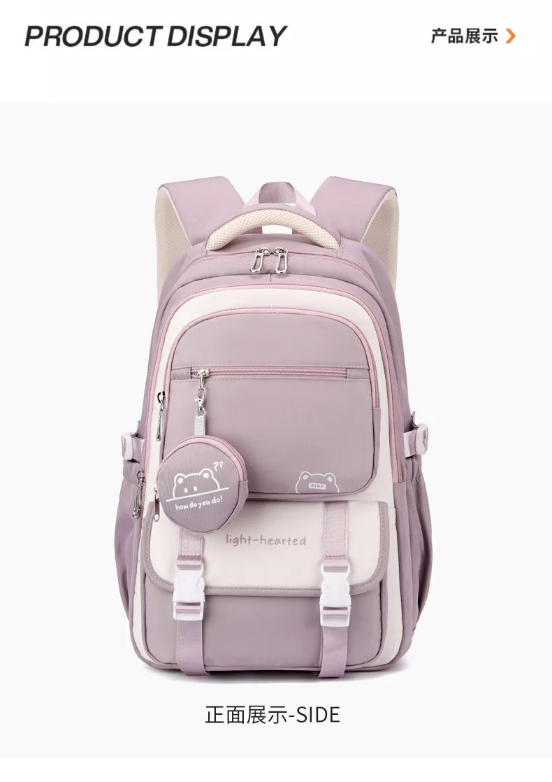 Zaino Impermeabile Scuola Ragazze - Borsa Viaggio Bambini Adolescenti