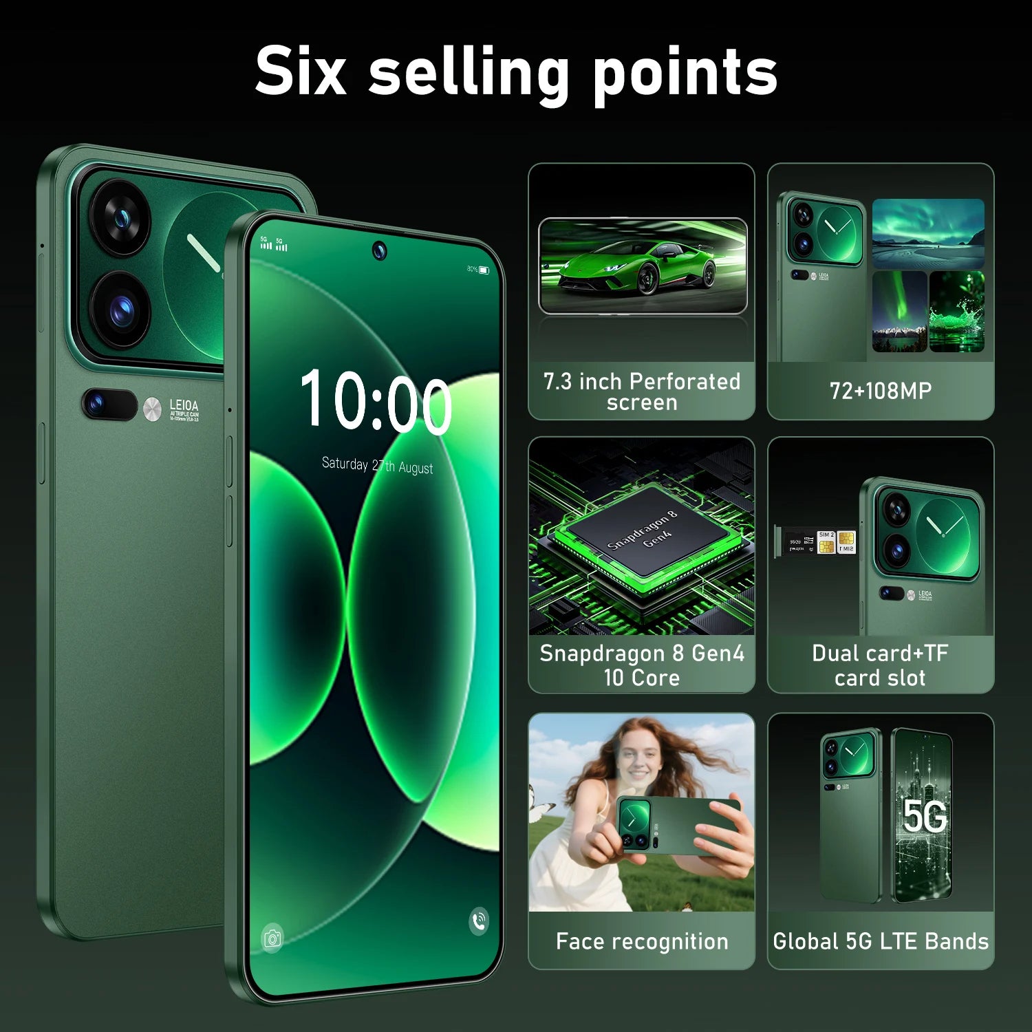 MI17 Pro Max 5G – Batteria 7800mAh, Dual SIM, Versione Global 2026