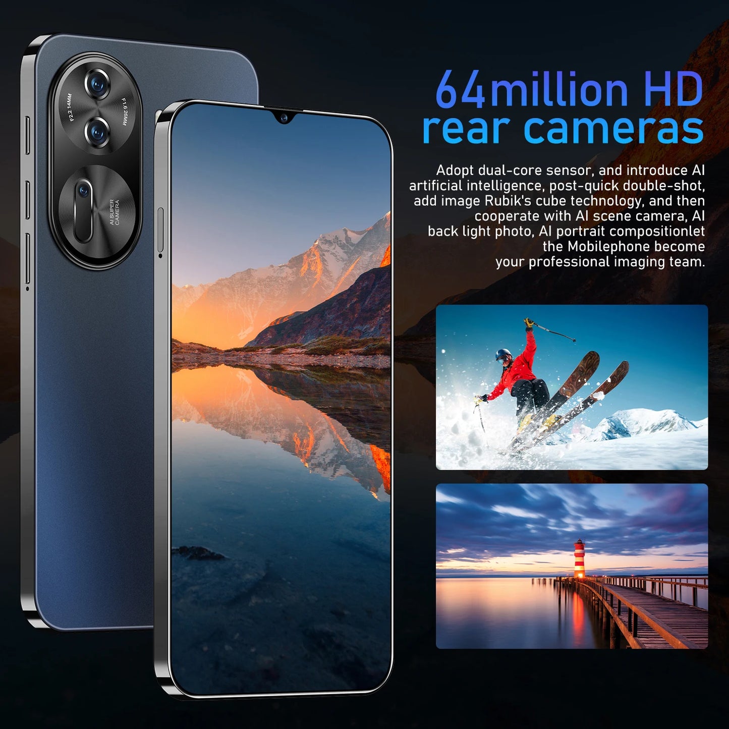 HOT Reno11 Pro Original NEW 6.8HD Global Edition 2025 Android 14 Smart Dual Card 6800mAh Battery Facial Recognition Function