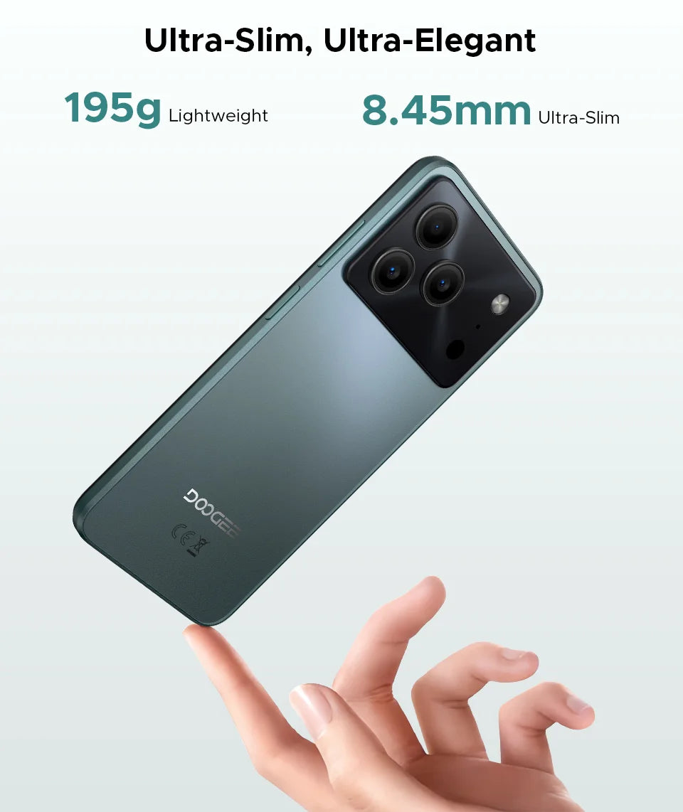 DOOGEE Note56 Pro Smartphone 32GB + 128GB Android 16 6150mAh Batteria 6.56 ''90Hz Schermo 13MP + 8MP Widevine L1 NFC Telefono cellulare