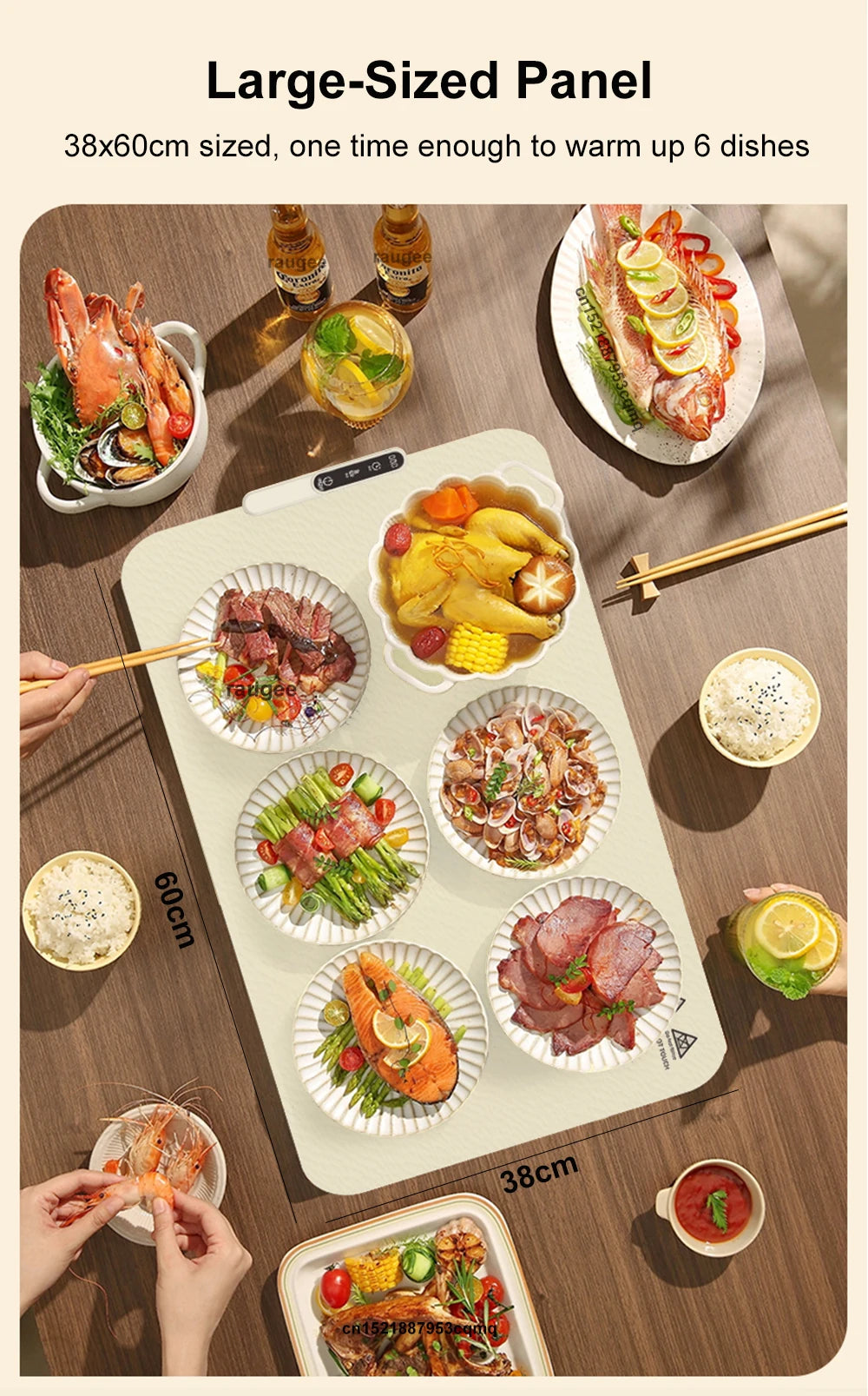 Piastra Riscaldante Elettrica Pieghevole - Scaldavivande Rapido in Silicone