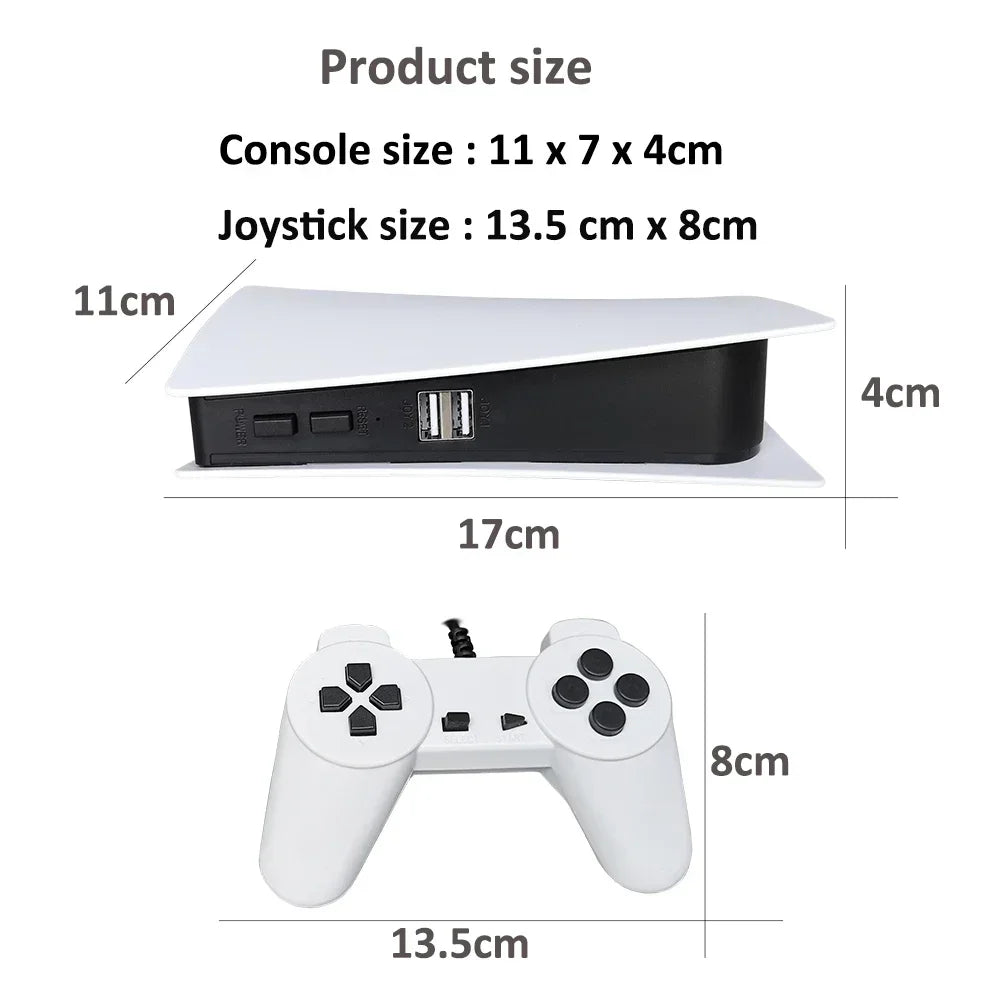 Console per videogiochi GS5 Mini TV Console di gioco portatile Gamepad cablati Videogioco 300 Gioco retrò Uscita HD Due giocatori per PS1 ecc