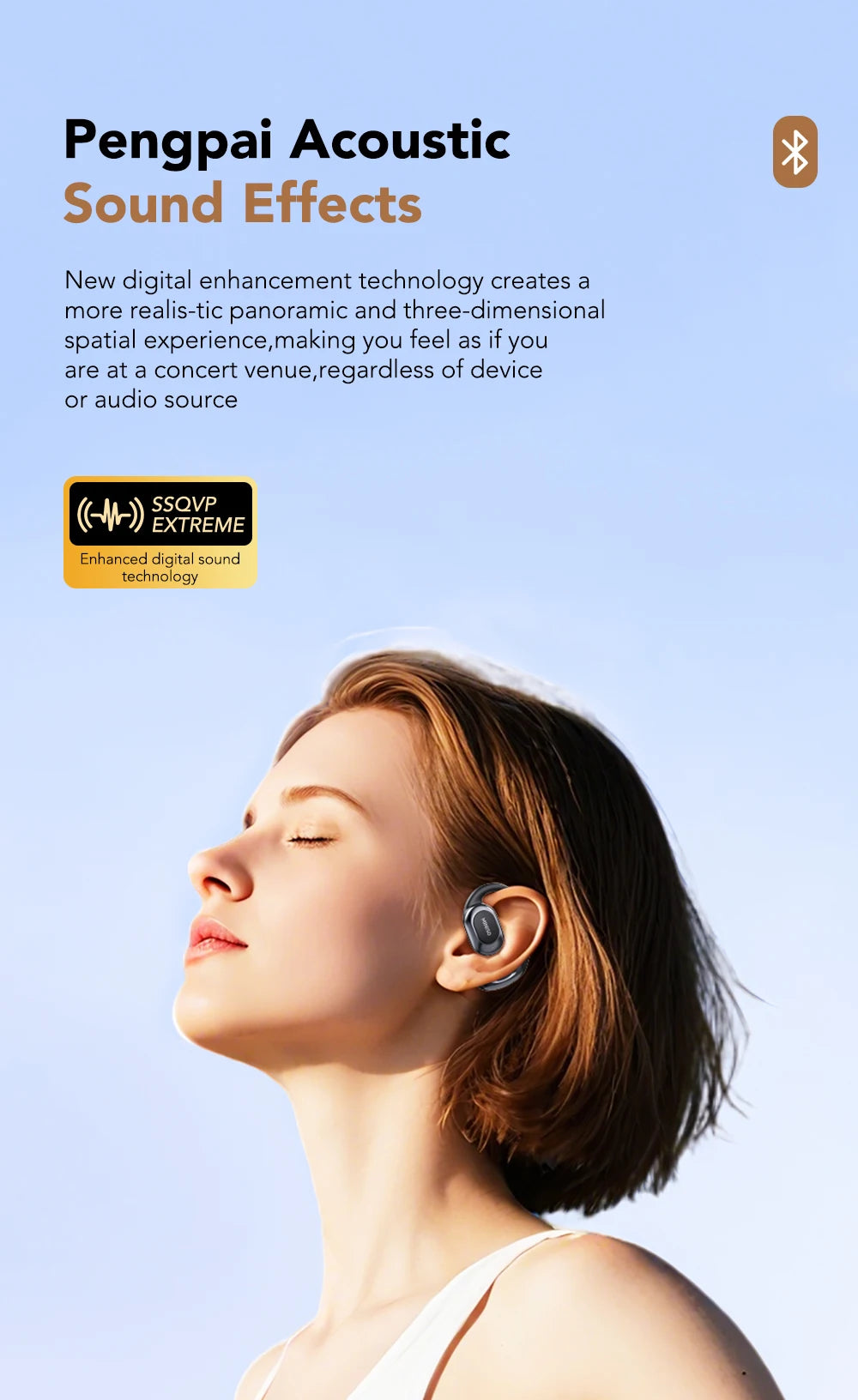 MINISO MS156 Bluetooth AI Earphones OWS Sports Headphones Music Stere HD Bass Wireless Headphones Longlife Translator Earbuds