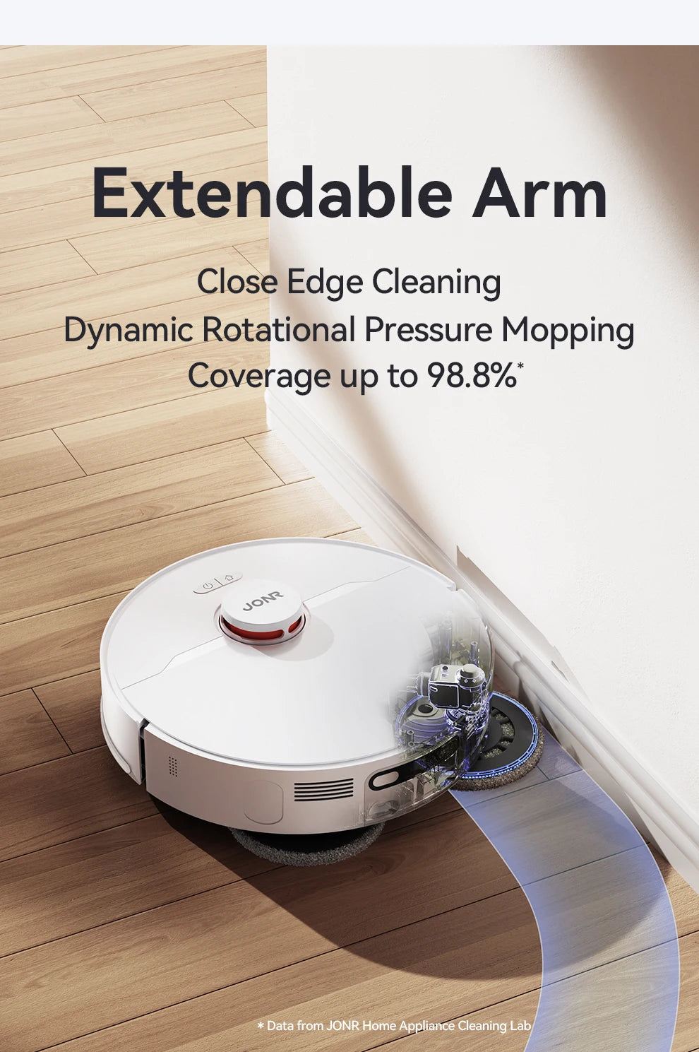 Robot Aspirapolvere JONR P20 Pro - Lavaggio e Aspirazione 8000Pa con Stazione Autopulente