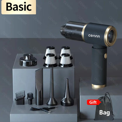 Mini Aspirapolvere per Auto Senza Fili 210000PA – Aspiratore Portatile Potente con Filtro HEPA