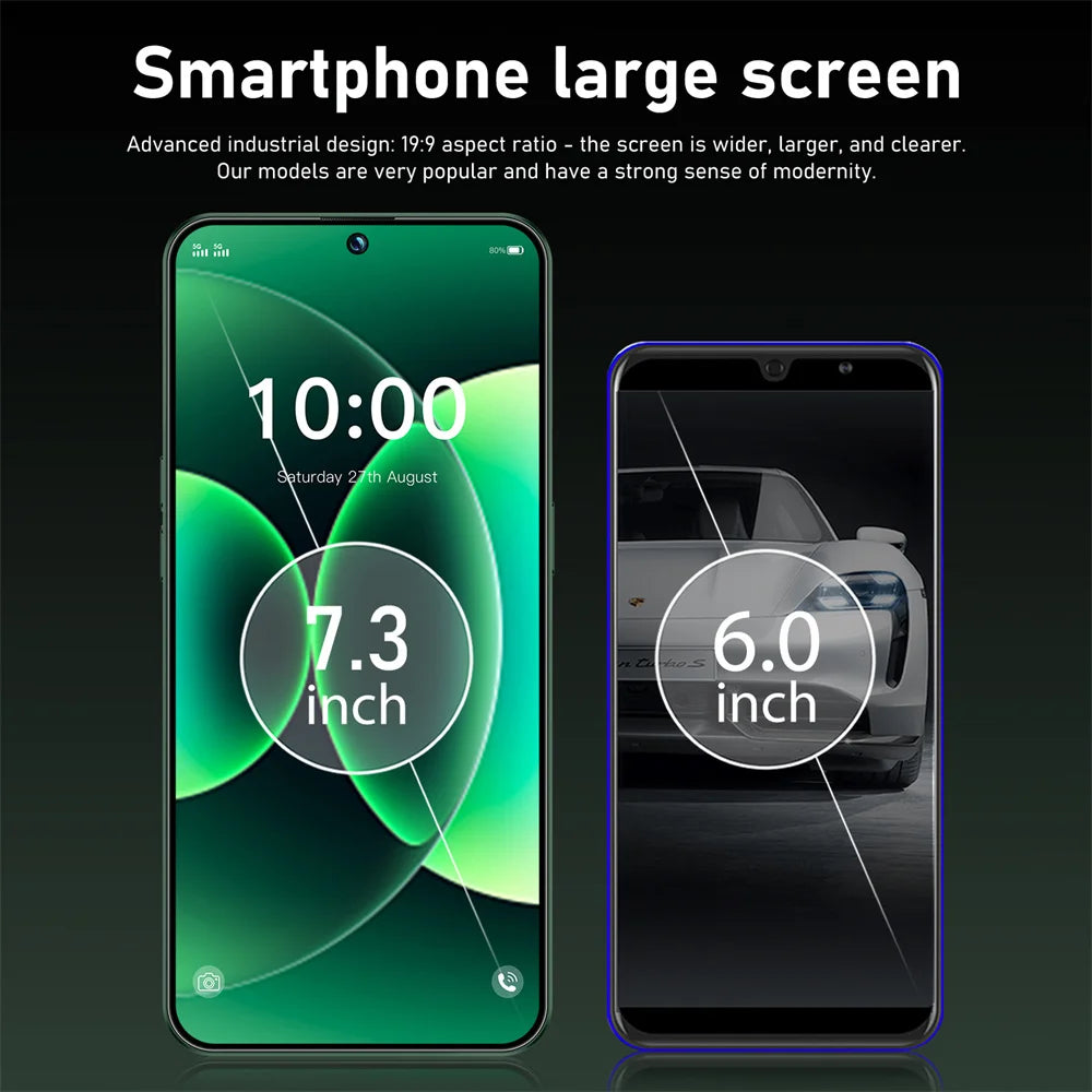 Cover Silicone Antiurto per Smartphone 5G – Display 7.3" HD, Protezione Totale