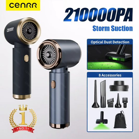 Mini Aspirapolvere per Auto Portatile Senza Fili 210000PA – Potente Aspiratore Cordless con Filtro HEPA