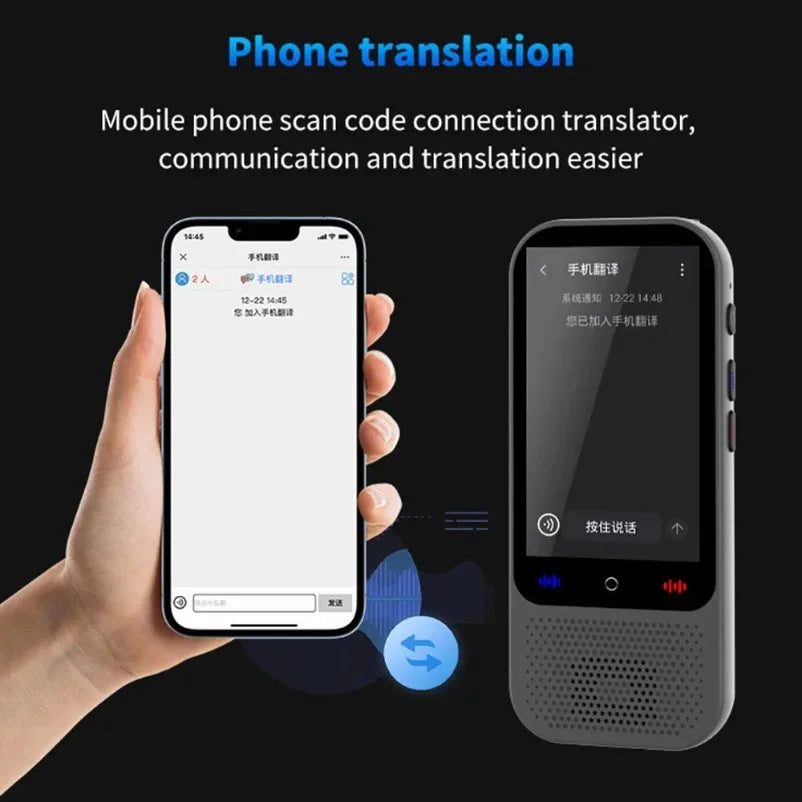 S80 Pro 138 Language Intelligent Translation Machine Intelligent Recording 19 Offline Real-time Chat GPT AI Voice Photo Translat
