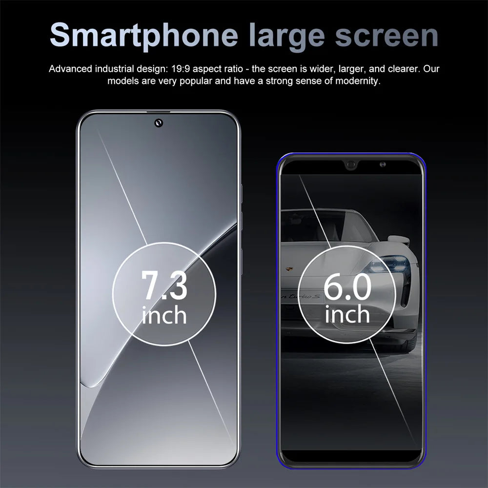 Brand New 14T Pro Smartphone 5G 7.3HD Dual SIM Card 22G+2TB Cell Phone 8000mAh Android Global Version Mobile Phones Cellphones