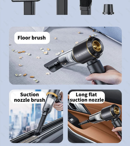 Mini Aspirapolvere Portatile Cordless per Auto e Casa – Potente, Senza Fili, con Filtro HEPA