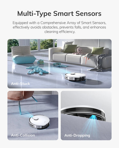 ILIFE A30 PRO 5000Pa Suction, Robot Vacuum and Mop Combo, Self emptying, 60 day capacity, App/remote, 180 minute running time
