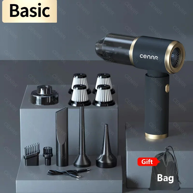 Mini Aspirapolvere per Auto Portatile Senza Fili 210000PA – Potente Aspiratore Cordless con Filtro HEPA