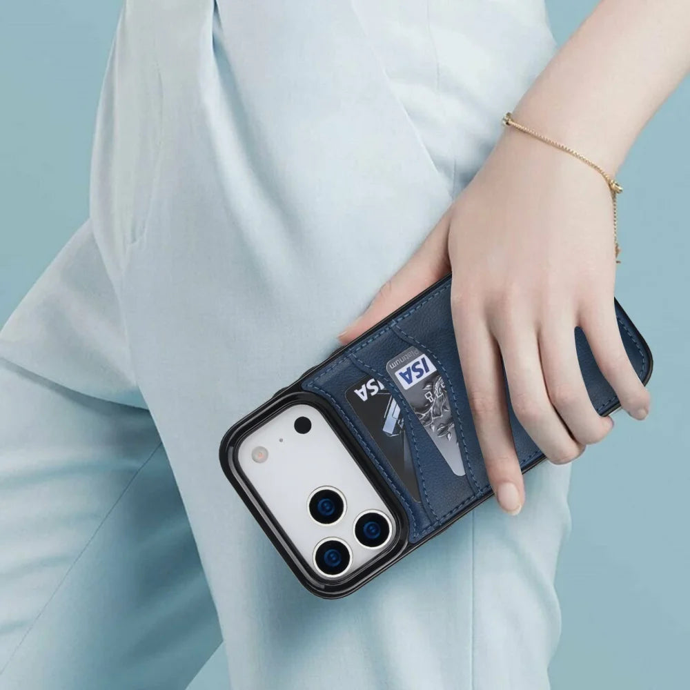 Custodia Portafoglio iPhone in Pelle Premium | Slot Carte e Protezione Antiurto