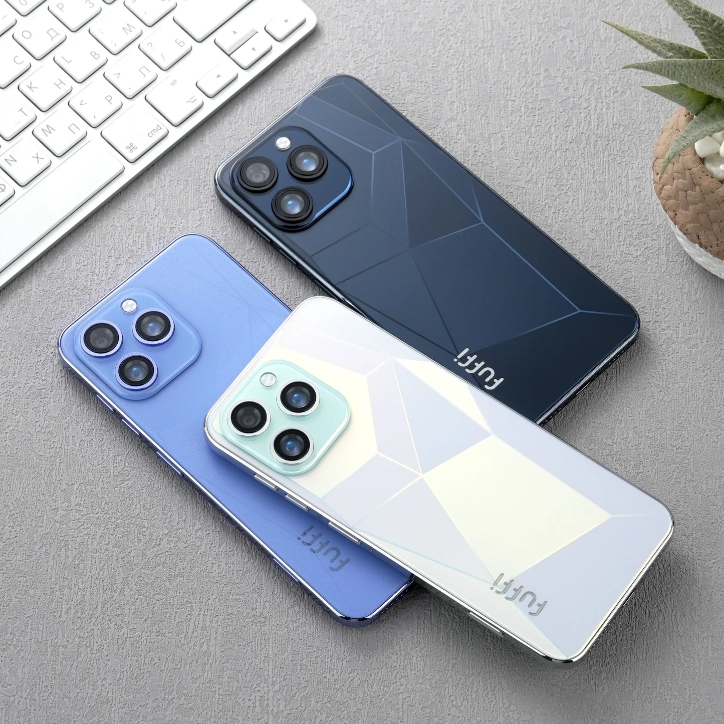 Global Vision I16 Pro Smartphone 5G Android 5300mAH 12GB RAM 512G ROM 6.56 pollici 1080x2640HD 24 + 48MP MTK10 4G Rete del telefono cellulare