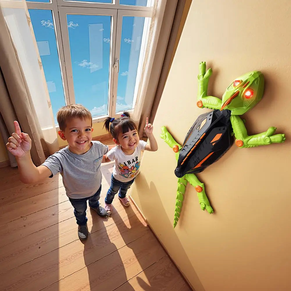 Electric Remote Control Wall Climbing Toy Intelligent Charging Wall Climbing Gecko Simulated Animal Model Boy Toy Christmas Gift