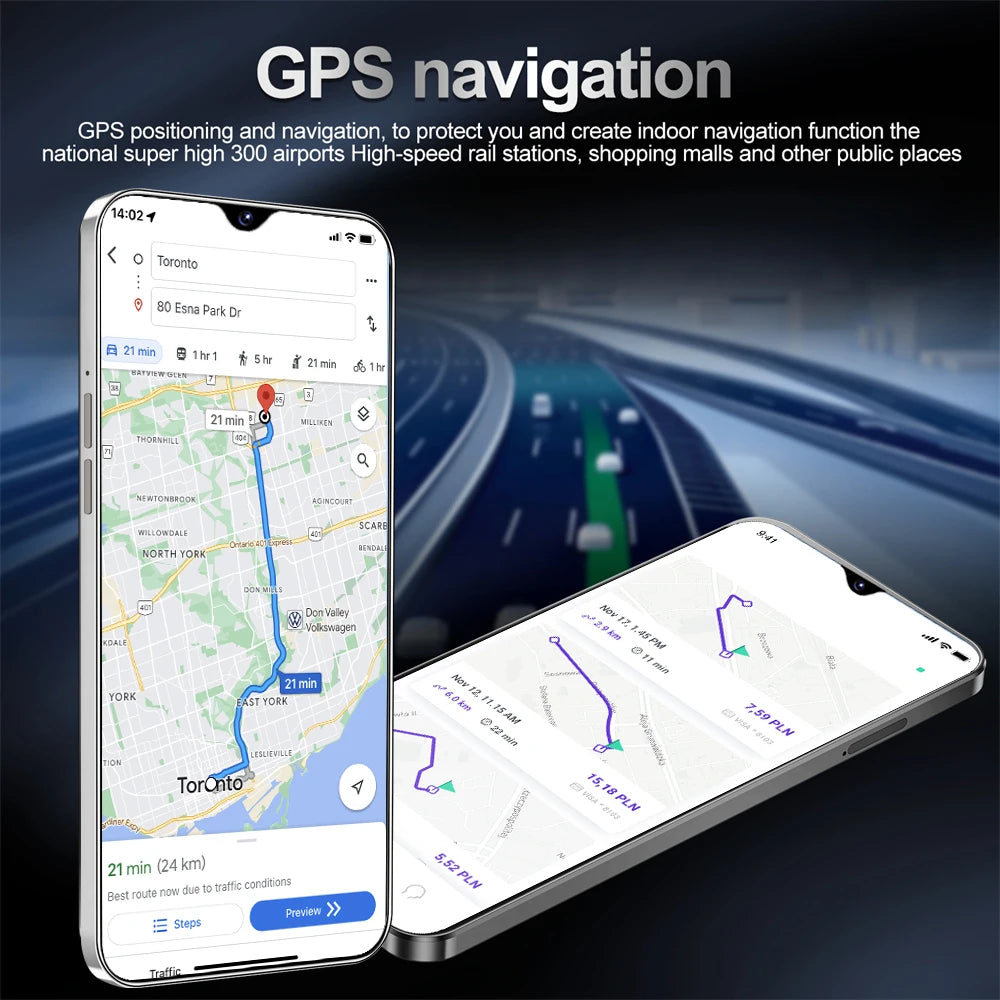 HOT Brand New For i17 Pro Max Smartphone 5G 7.0HD 22G 2TB Dual Card Dual Android 15 Cell Phone Unlocked Mobile Phones 8000mAh