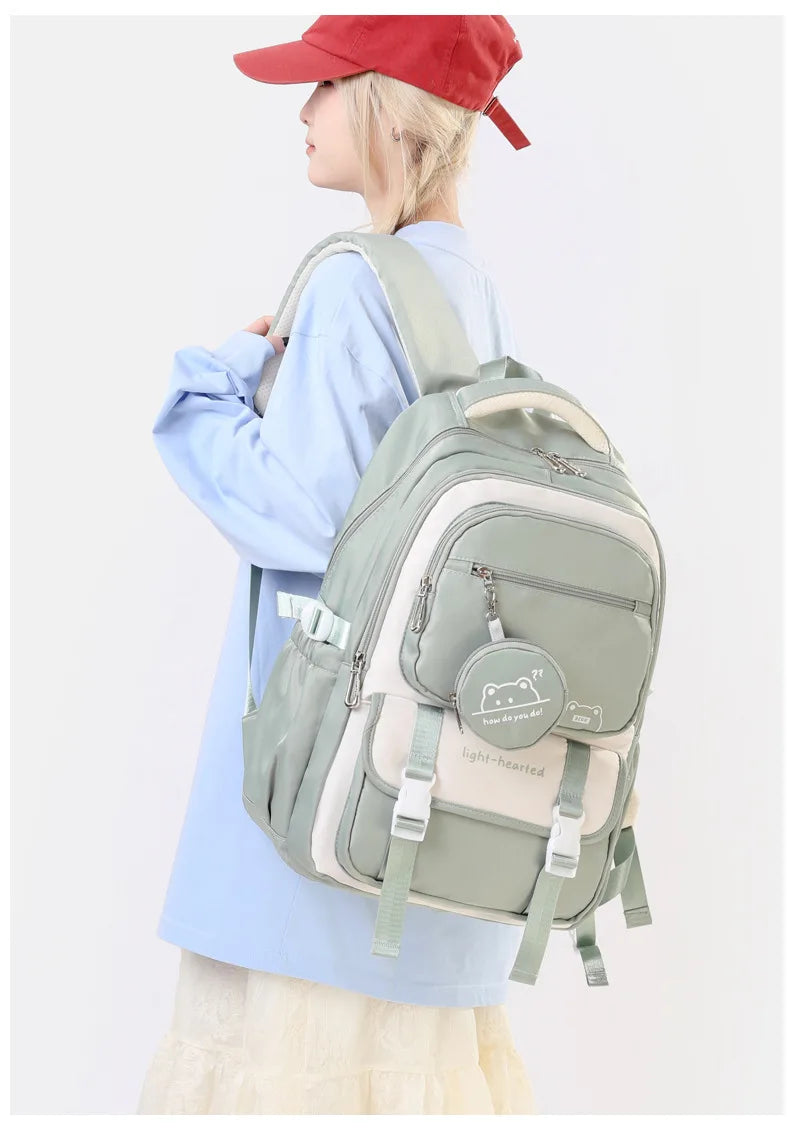 Zaino Impermeabile Scuola Ragazze - Borsa Viaggio Bambini Adolescenti