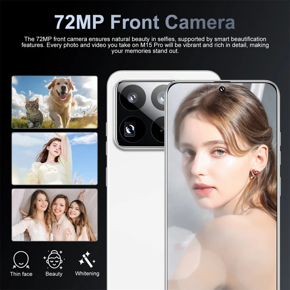 Brand New 14T Pro Smartphone 5G 7.3HD Dual SIM Card 22G+2TB Cell Phone 8000mAh Android Global Version Mobile Phones Cellphones