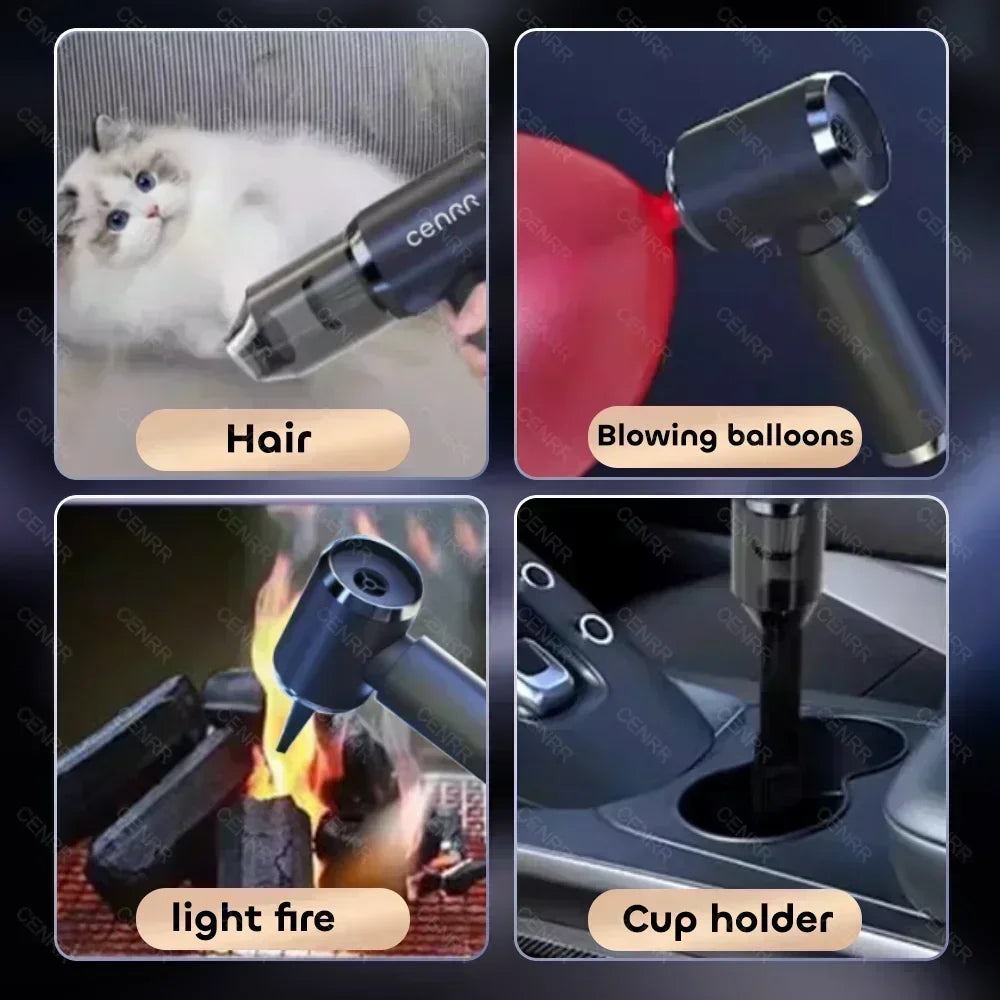 Mini Aspirapolvere per Auto Portatile Senza Fili 210000PA – Potente Aspiratore Cordless con Filtro HEPA