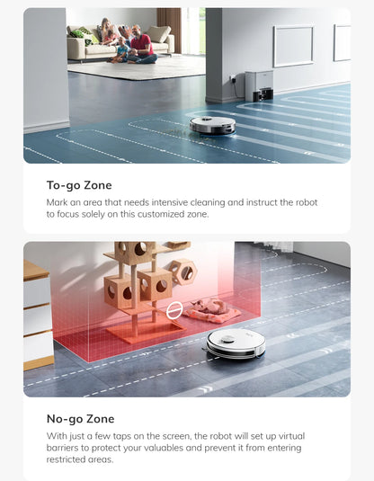 ILIFE A30 PRO 5000Pa Suction, Robot Vacuum and Mop Combo, Self emptying, 60 day capacity, App/remote, 180 minute running time