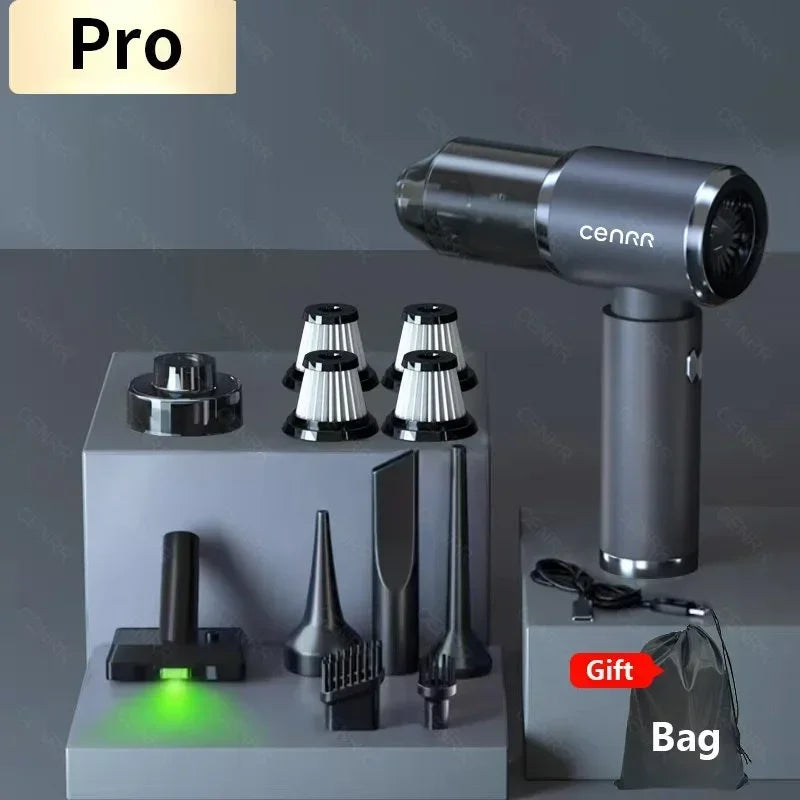 Mini Aspirapolvere per Auto Portatile Senza Fili 210000PA – Potente Aspiratore Cordless con Filtro HEPA