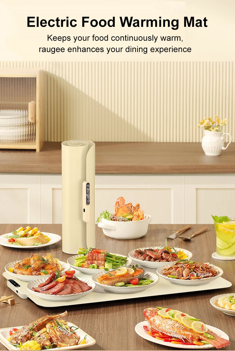 Piastra Riscaldante Elettrica Pieghevole - Scaldavivande Rapido in Silicone