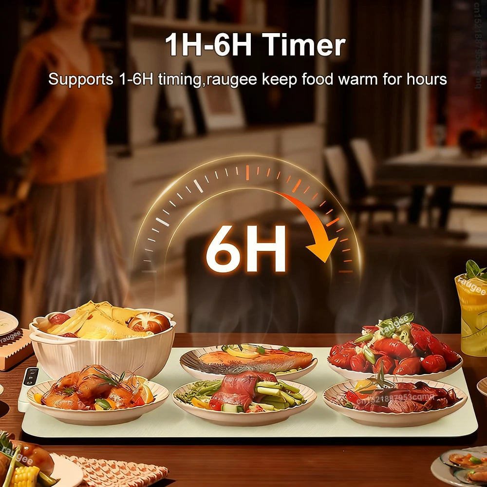 Piastra Riscaldante Elettrica Pieghevole - Scaldavivande Rapido in Silicone