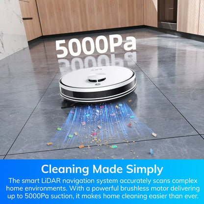 ILIFE A30 PRO 5000Pa Suction, Robot Vacuum and Mop Combo, Self emptying, 60 day capacity, App/remote, 180 minute running time