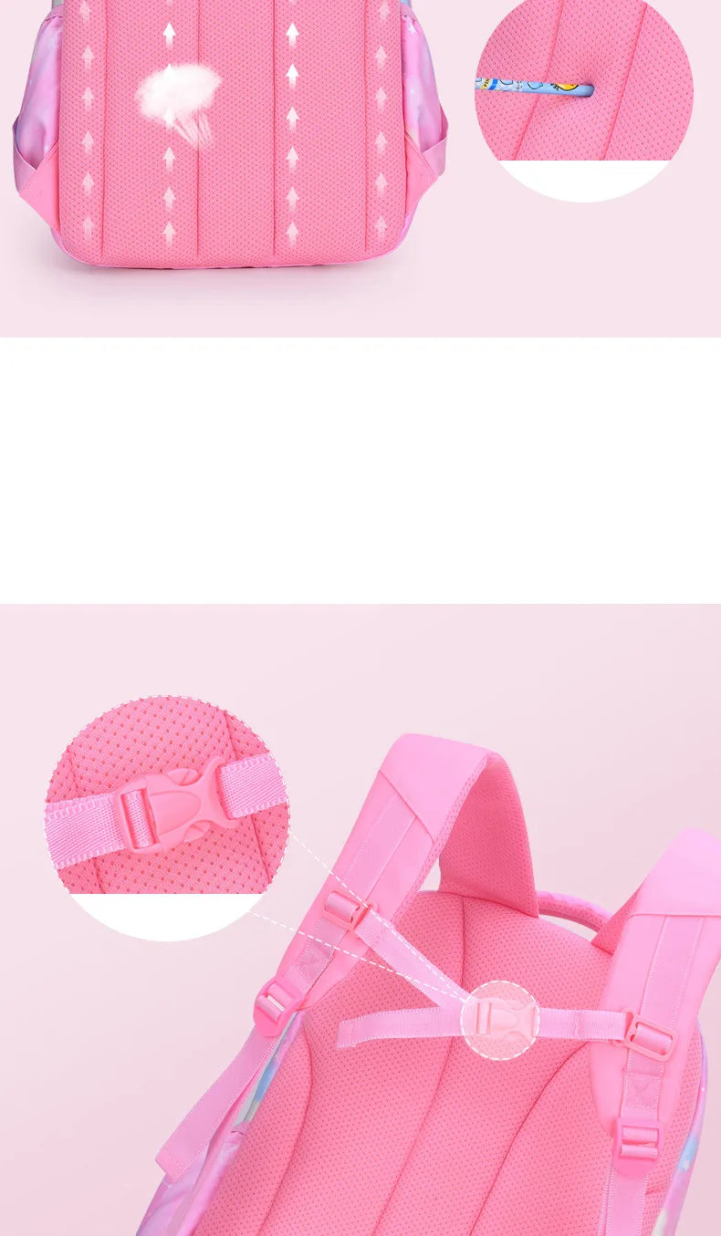 Zaino Scuola Ragazze Impermeabile - Cartella Mochila con Stampa Moda per Adolescenti