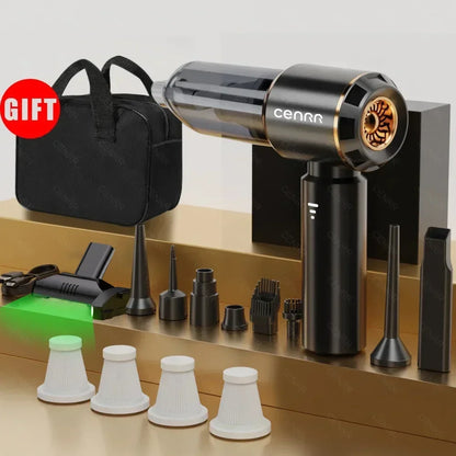 Mini Aspirapolvere Portatile Cordless per Auto e Casa – Potente, Senza Fili, con Filtro HEPA