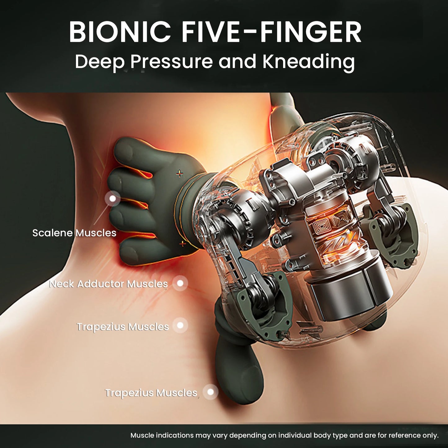 Collo Spalla Massaggiatore Tessuti profondi Shiatsu Schiena Macchina per massaggio cervicale Bionico Elettrico Riscaldato Alleviare l'affaticamento Rilassa i muscoli