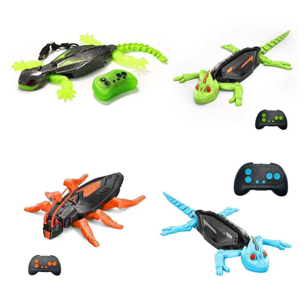Electric Remote Control Wall Climbing Toy Intelligent Charging Wall Climbing Gecko Simulated Animal Model Boy Toy Christmas Gift