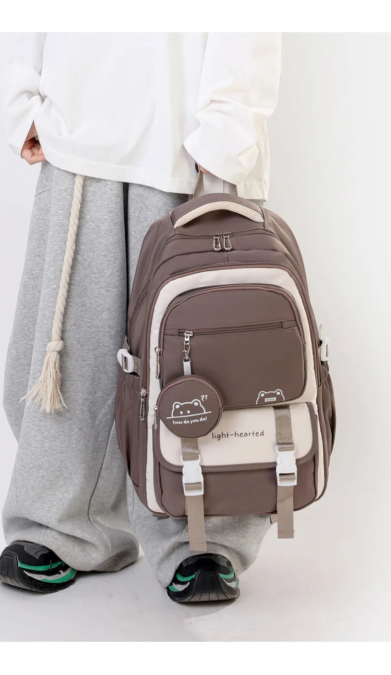 Zaino Impermeabile Scuola Ragazze - Borsa Viaggio Bambini Adolescenti