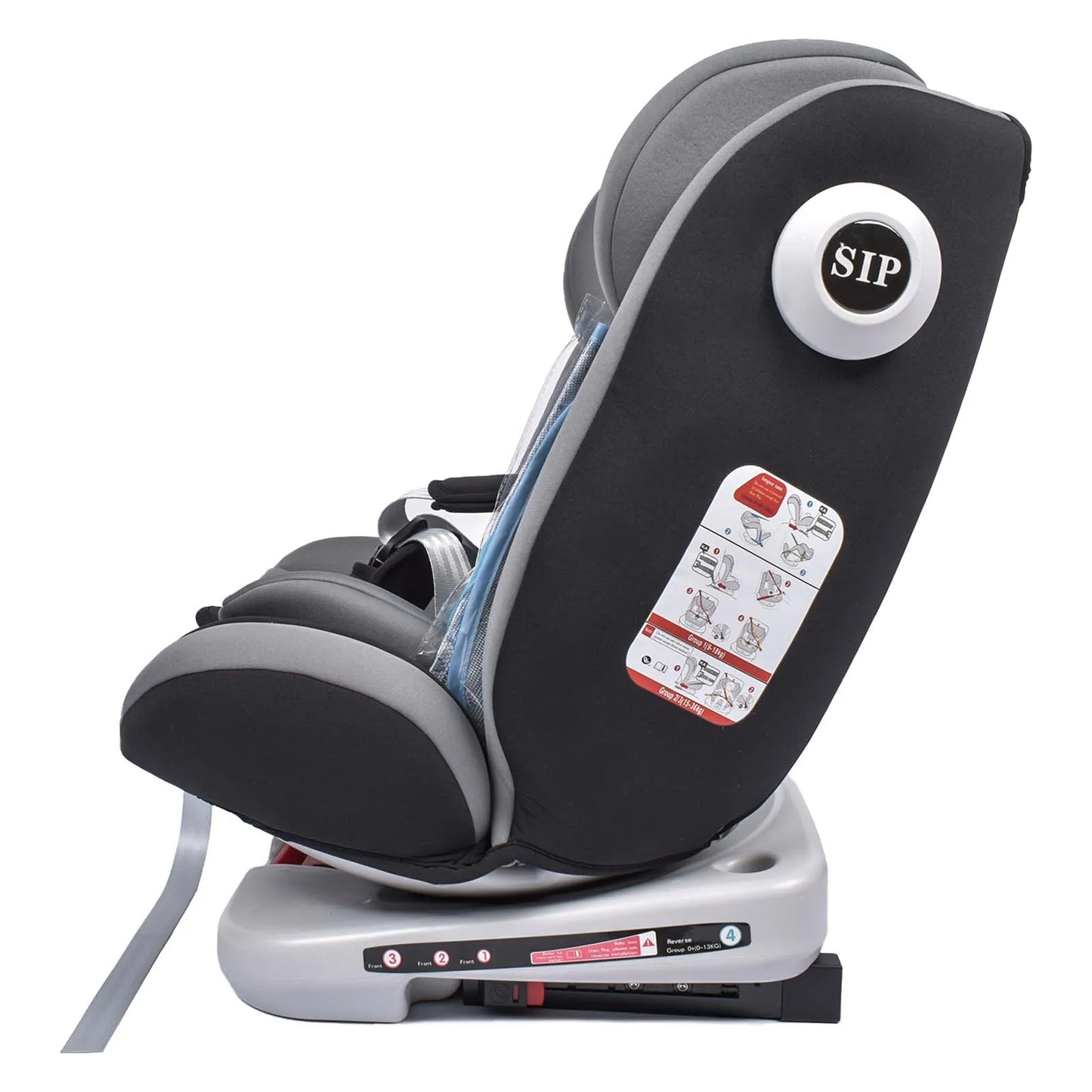 Seggiolino Auto Girevole 360° ISOFIX 0-12 Anni (9-36 kg) - Cintura 5 Punti ECE R44/04